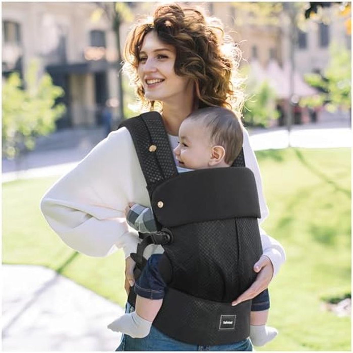 Ergonomische Babydrager voor Pasgeborenen en Kinderen, Omkeerbaar met Taillesteun