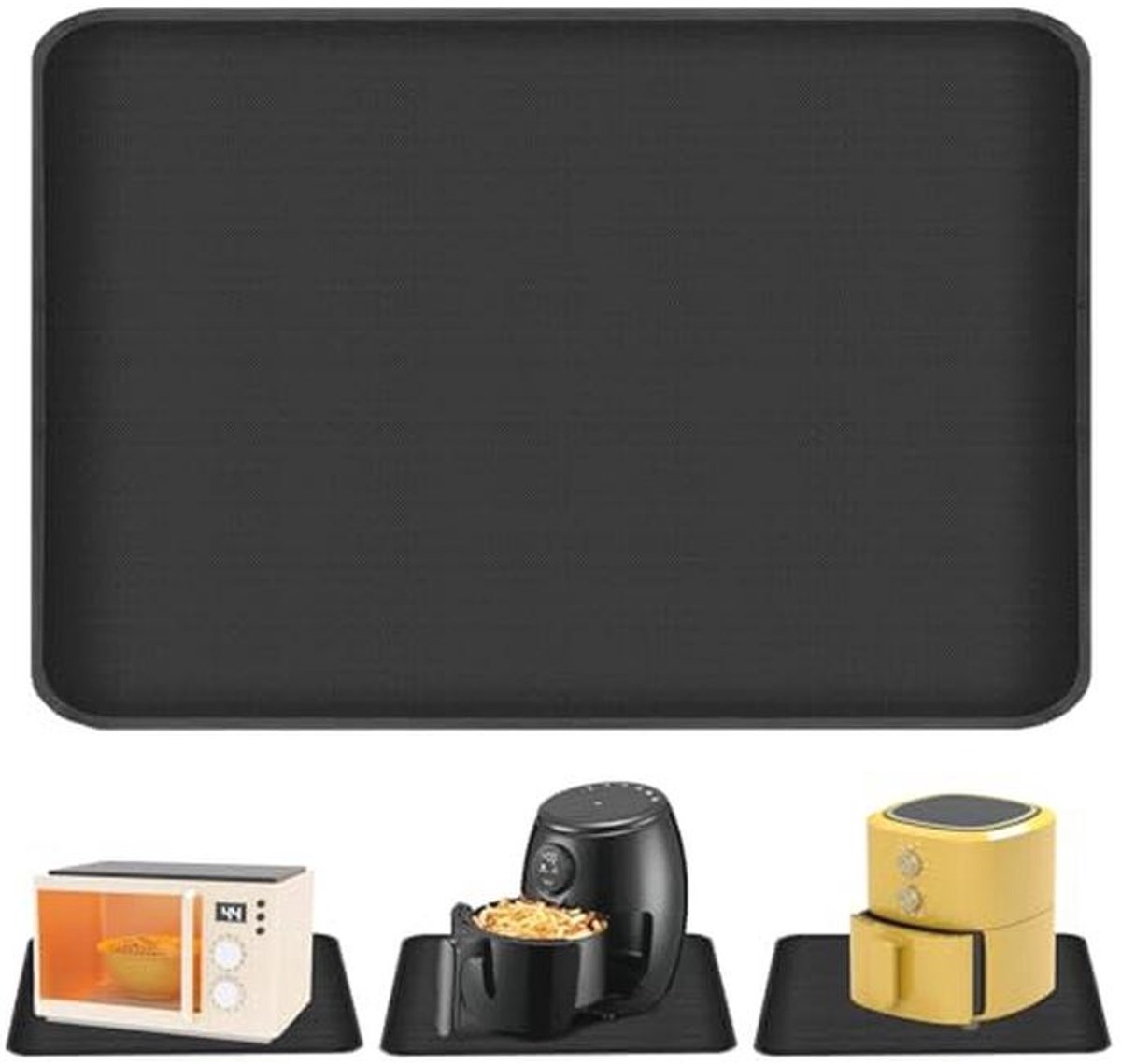 Hittebestendige onderlegger voor luchtfriteuse - Waterdichte en antislip mat 60 x 40 cm