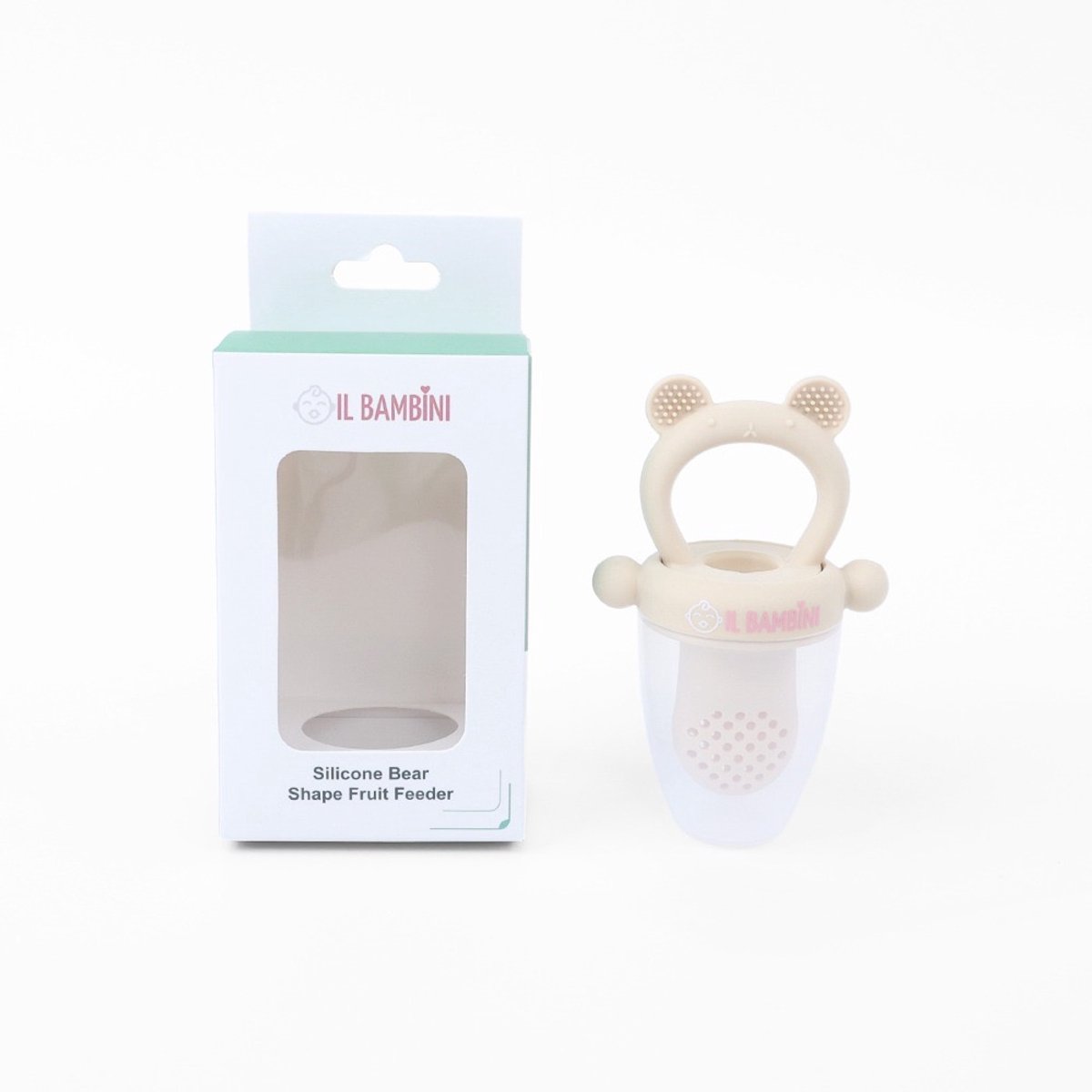 Il Bambini - Fruit feeder - Baby fruit speen - Speen met smaak - Fruitzuiger - Fruitspeen - Fruit Fopspeen - Fruitspeen Baby - Beer creme
