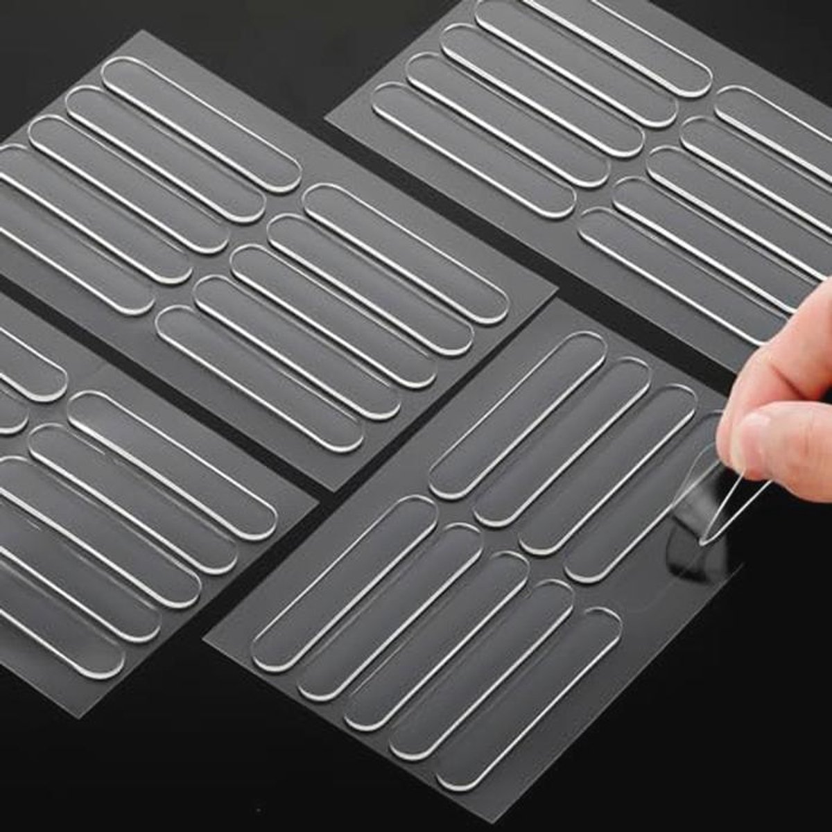40 Stuks Zelfklevende Siliconen Strips - Transparante Meubelbumper en Beschermbuffers voor Deuren en Lades