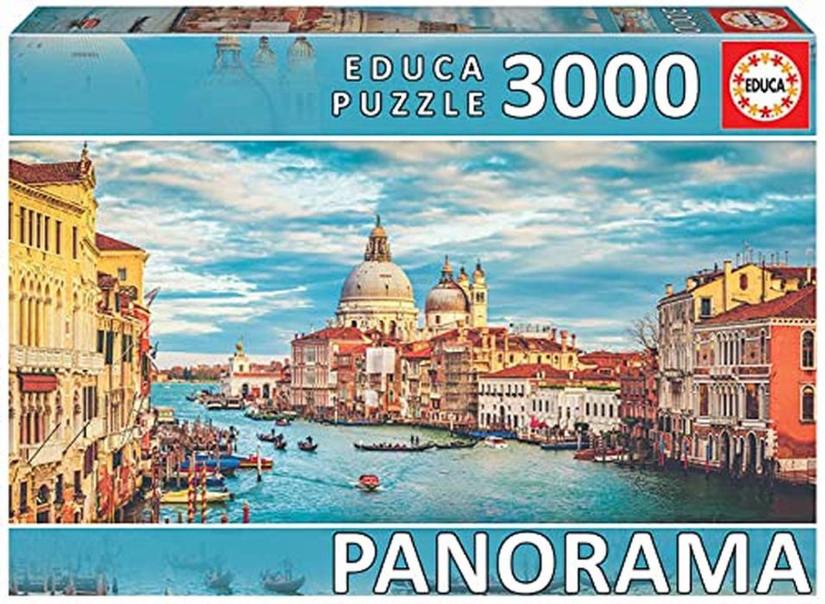 Panoramische Puzzel van 3000 Stukjes - Groot Kanaal van Venetië voor Volwassenen