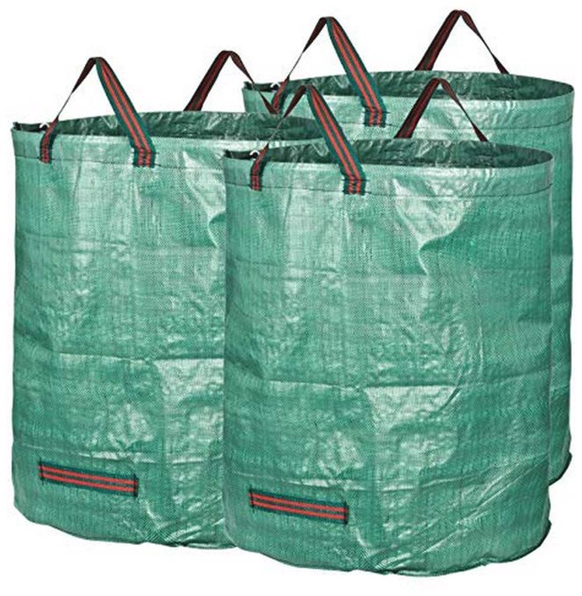 3X Tuinzakken 272L van stevig polypropyleenweefsel – Perfect voor Tuinafval