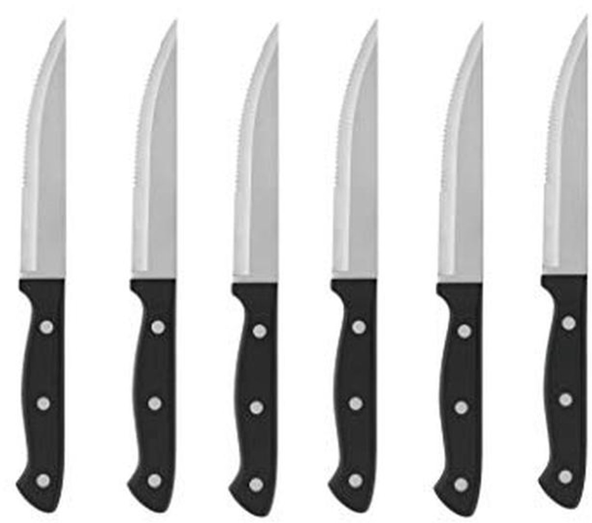 Steakmessenset van 6 Stuks van Roestvrij Staal