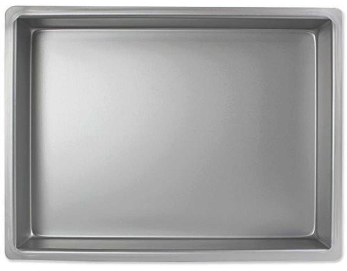 Professionele langwerpige bakvorm van geanodiseerd aluminium 305 x 457 mm