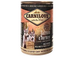 Puppy Voeding met Zalm en Kalkoen - 6 x 400 g