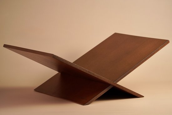 Madera Amsterdam - Boekenstandaard Light Oak - Massief Hout - Duurzaam - Boekenhouder/Boekensteun voor Koffietafelboeken