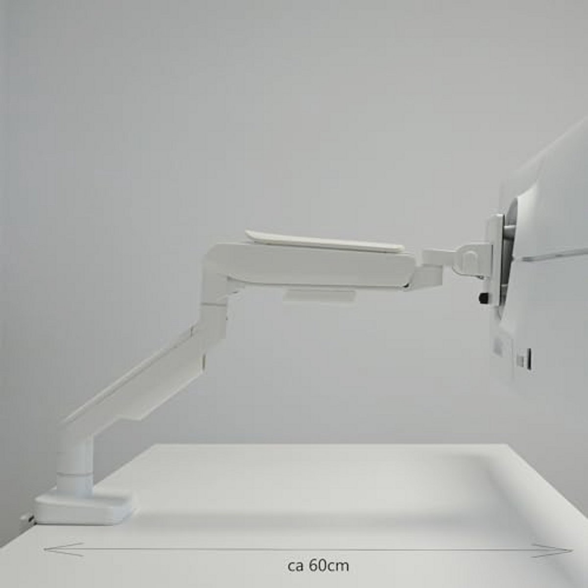 Ergonomische Monitorarm Voor Desk Mount - Geschikt Voor 17 tot 49 Inch Schermen - VESA 75 & 100mm - Toolvrije Hoogte Verstelling met Kantel- en Draai-Functie - Tot 20 kg Laadcapaciteit