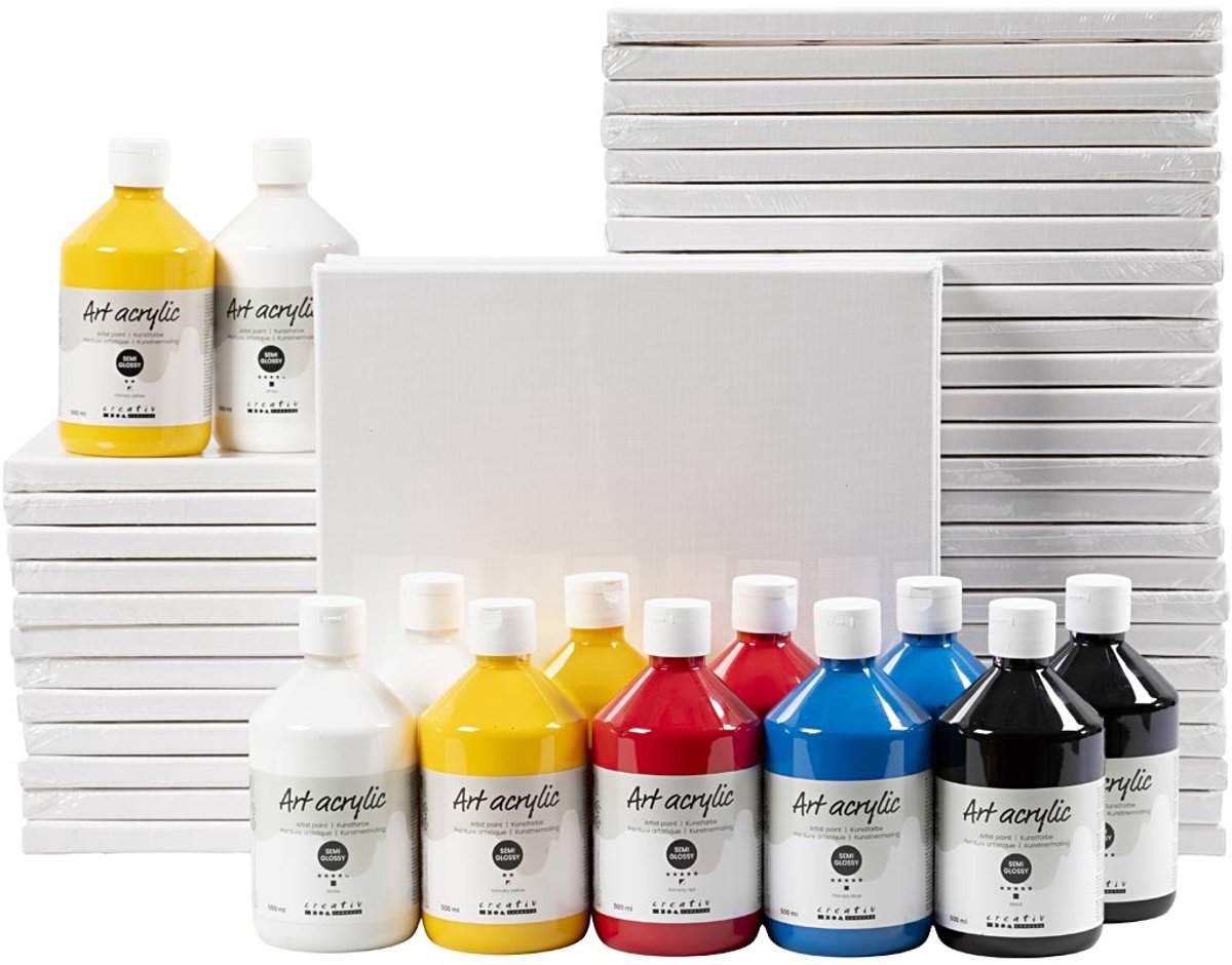 Art School, primaire kleuren, klassenset, 1set