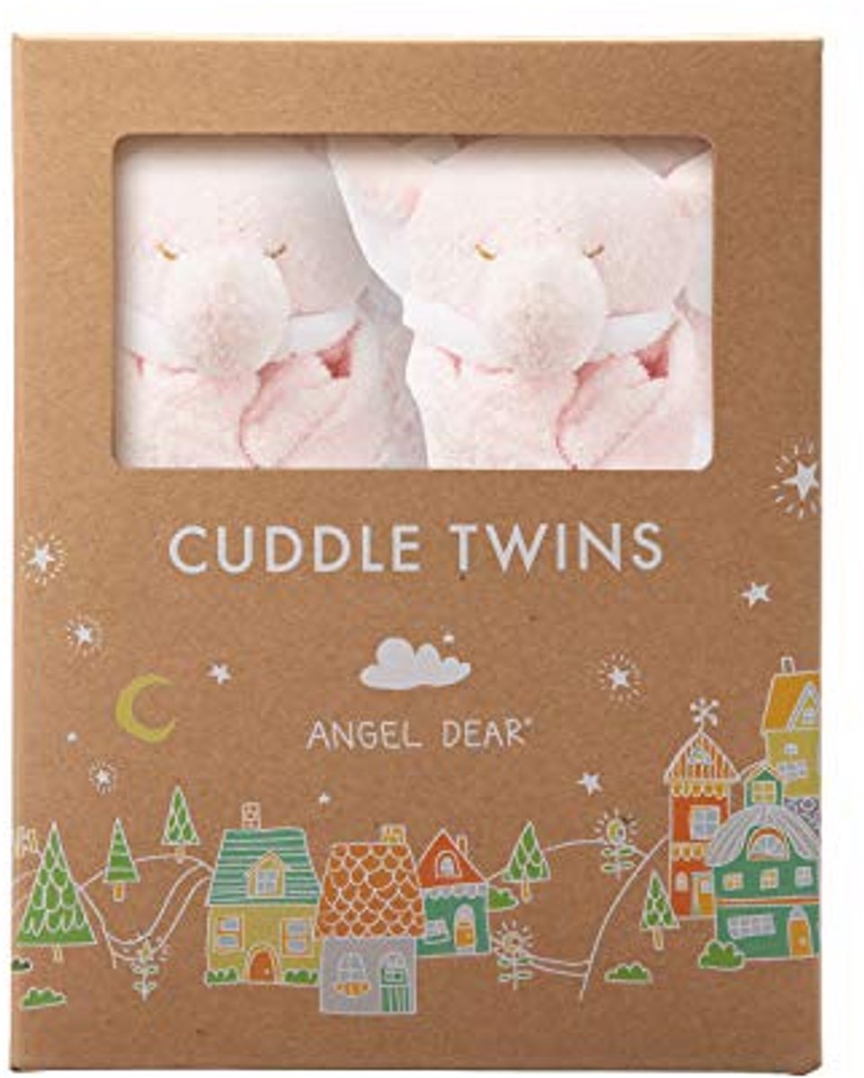 Knuffel Twin Set - Roze Olifant 100% Polyester