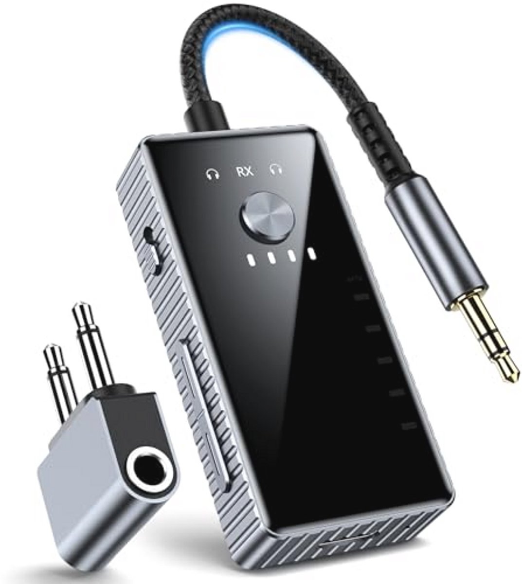 Bluetooth Audio Transmitter 5.2 - 2-in-1 Adapter voor Hoofdtelefoons en Airpods
