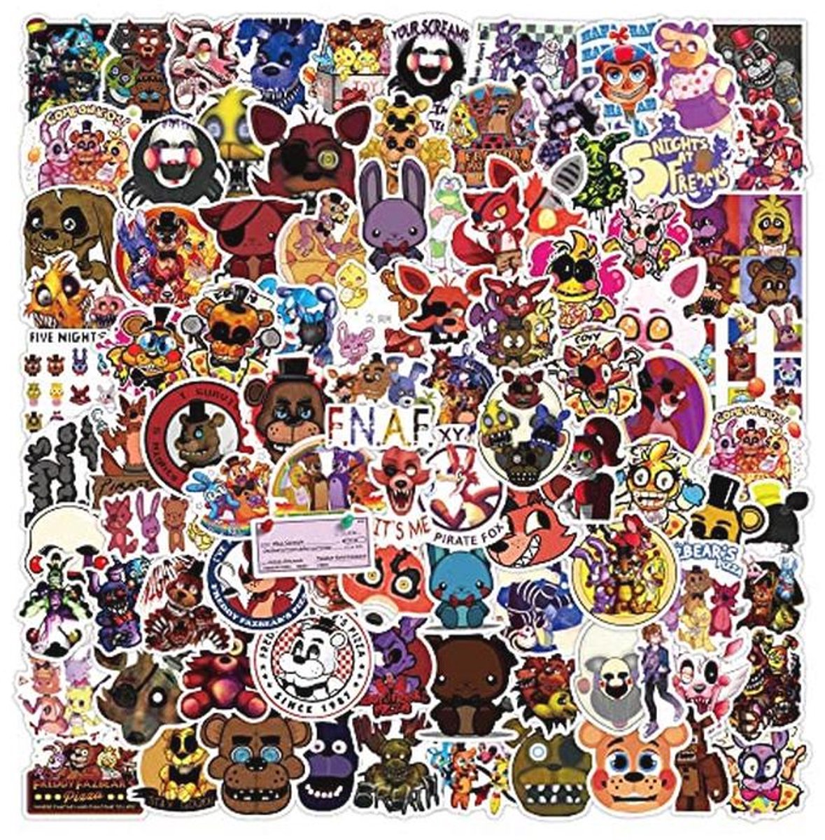 Diverse Vinylstickers - 100 Stuks voor Laptop, Telefoon, en Meer