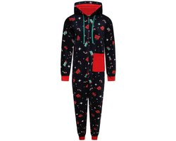 Onesie Cadeau Zuurstok Kerst Donkerblauw - Dames - Volwassenen - Onesies - Maat M