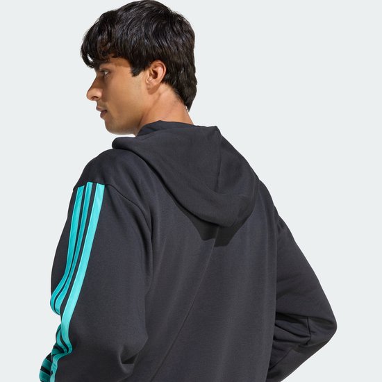Adidas Performance Mercedes - Amg Petronas Formula 1 Team Dna Hoodie Met Lange Ritssluiting - Heren - Zwart van Merkloos — afbeelding 2