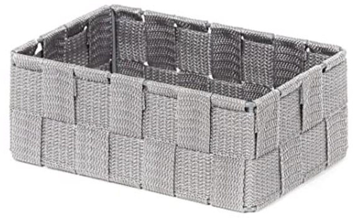 Medium Lade Organizer - Geweven Opbergmand voor Slaapkamers en Badkamers - 18 x 12 x 7 cm