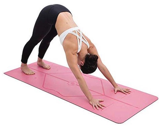 LIFORME Yogamat, 's werelds beste milieuvriendelijke, antislip yogamat met het originele unieke uitlijningsmarkeringssysteem, biologisch afbreekbare mat van Liforme — afbeelding 2