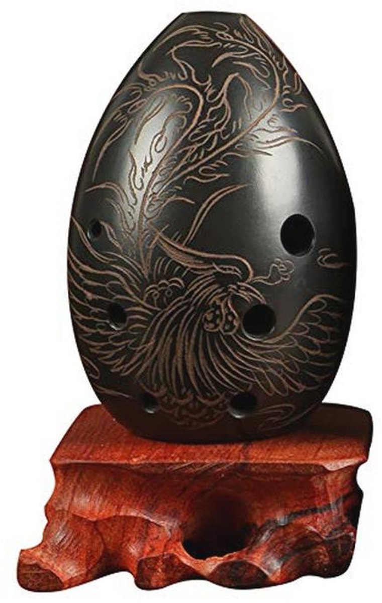 Professionele Chinese Xun Fluit - Handgemaakte Ceramische Ocarina