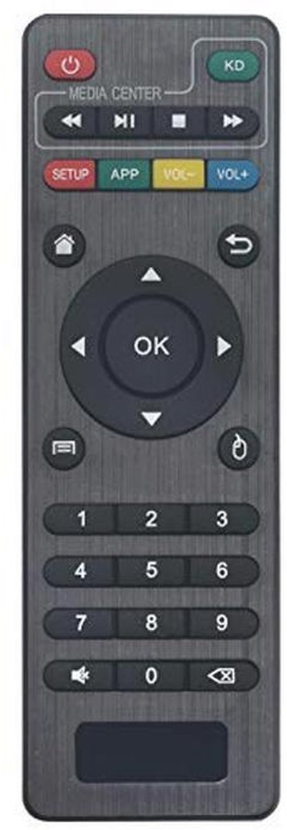Vervangende Afstandsbediening voor Android TV Box – Compatibel met T95, MXQ, X96, en meer