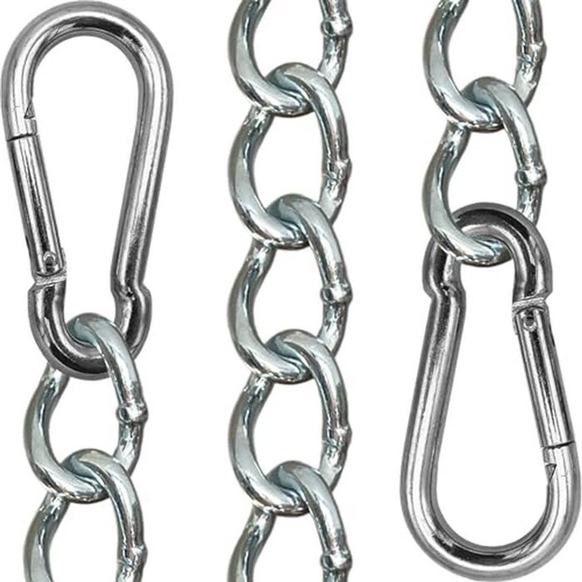 Verlengingsketting voor hangstoel en hangmat met karabijnhaken, 50 cm