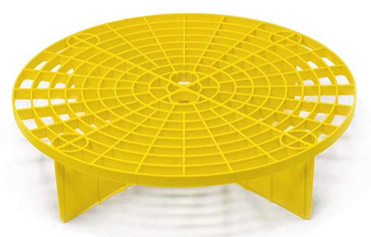 GritGuard Emmer-Systeem 12" - Gele, Zwarte, Witte en Zilveren Variatie voor Auto Wasemmer