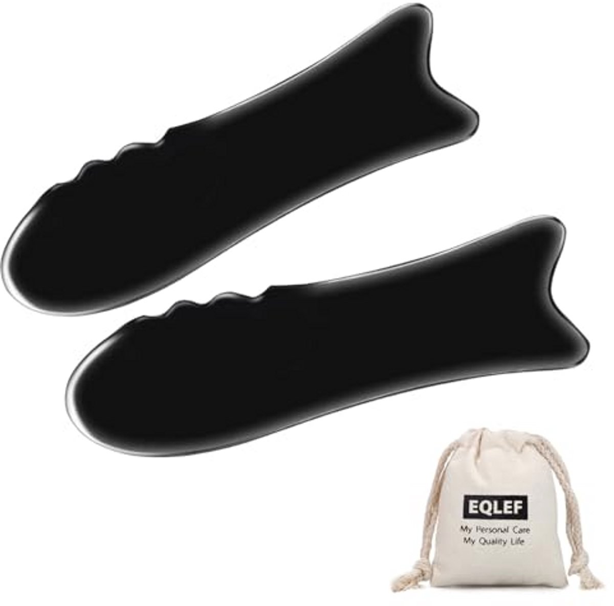 Hoornschrap-massageapparaat voor Gua Sha gezicht en lichaam - 2 stuks