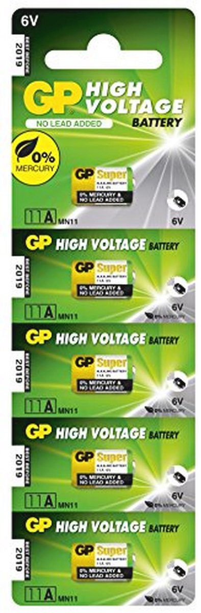 Alkaline batterij MN11 (6V) - Hoge spanning - 5 stuks