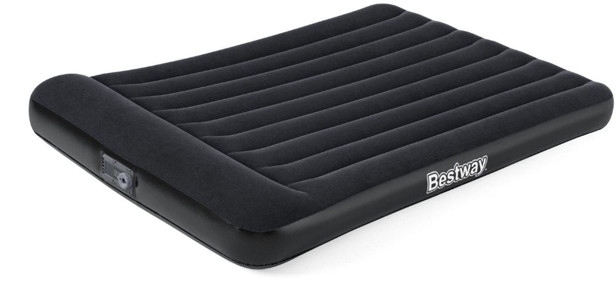 Bestway – Luchtbed – 2-Persoons – 152×203×30 cm – Grijs – Met Ingebouwde Elektrische Pomp - 2-persoons Luchtbed - Luchtbed Met Pomp - Luchtbed Voor Binnen Gebruik - Luchtbed Voor Gasten - Luchtbed Voor Logeerkamer