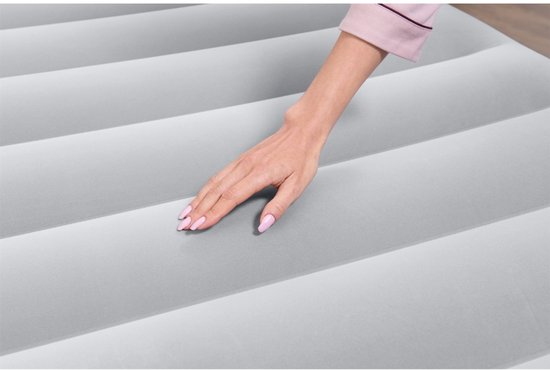 Bestway – Luchtbed – 2-Persoons – 152×203×51 cm – Grijs – Met Ingebouwde Elektrische Pomp – Incl. 3-in-1 Opbergzak - 2-persoons Luchtbed - Luchtbed Met Pomp - Binnen Gebruik - Slaapcomfort - Stabiliteit — afbeelding 4
