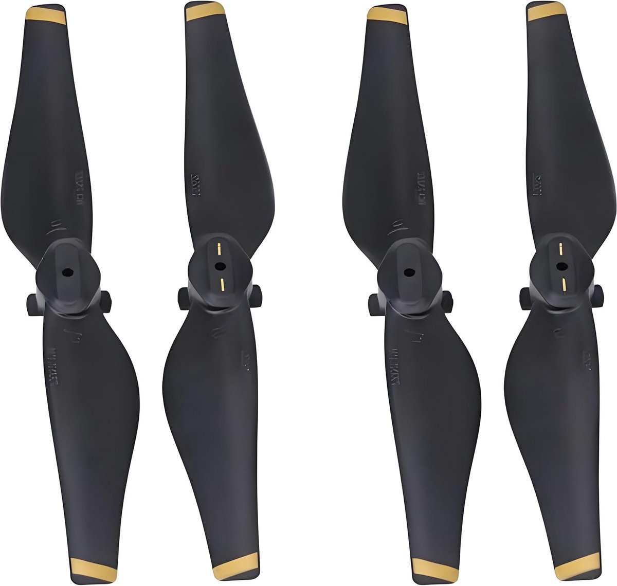2 Paar Koolstofvezel Propellers voor MAVIC Air Drone - Stille en Snelle Vervanging