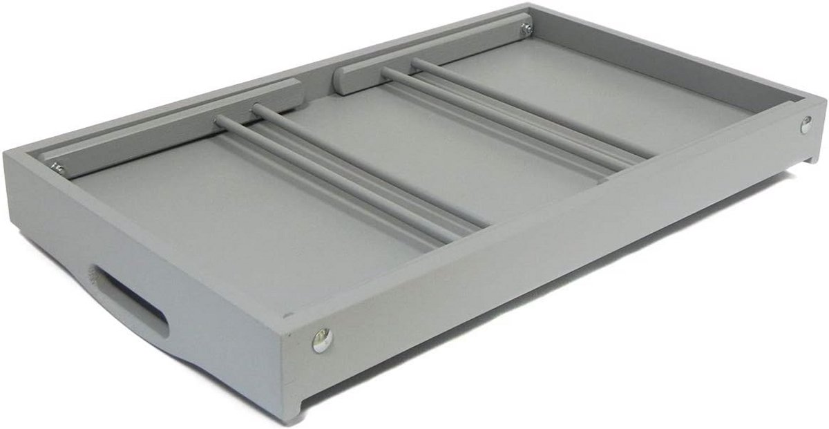 Houten Dienblad met Opvouwbare Poten voor Ontbijt op Bed - Wit, 50x30 cm