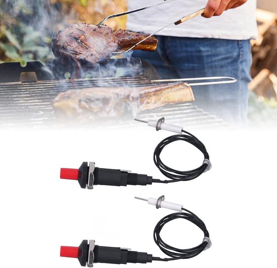 Piezo ontsteker voor Gas Grill, Vervangende Ontsteker Kit met Drukknop - Keramische Keukenaansteker — afbeelding 4