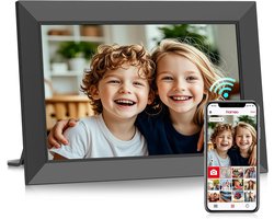 Frameo 10.1 Inch Digitale Foto-Raam - WiFi Smart Elektronisch Raam met HD IPS Touchscreen - Slideshow Display - 32GB Geheugen - Auto-Draai - Wandbevestiging - Deel Fotos/Videos vanaf Telefoon via Frameo App