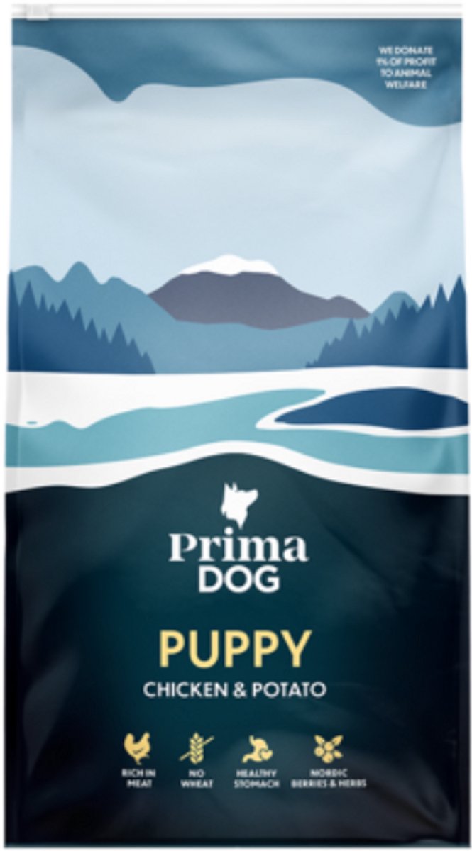 PrimaDog PrimaDog puppyvoer kip & aardappel - 10 kilo