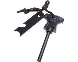 Go Go Gadget - Magnesium stick - Survival - Vuurstarter - Noodpakket - Compact - Zwart- 1 stuk