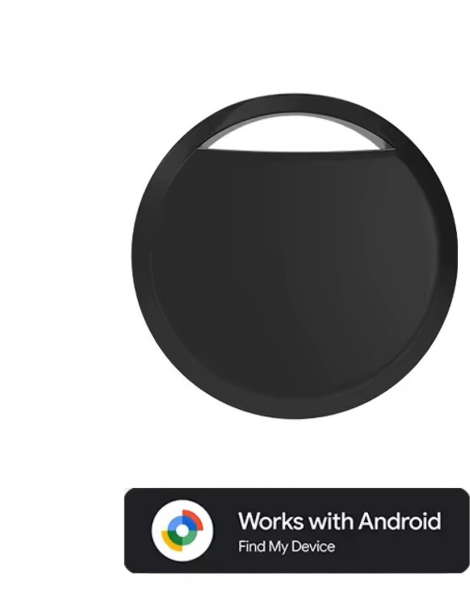 BlueTime - 1 stuk- Slimme Bluetooth Tag - Draadloze Sleutelhanger Tag met Geluidssignaal, Locatie delen & Lost Mode – Ideaal voor Sleutels, Portemonnee & Bagage - Geschikt voor Android Find My Device