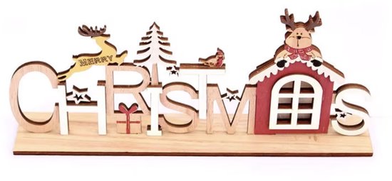 7 stuks kersthuizen, tafeldecoratie, kerstdecoratie voor het huis, van