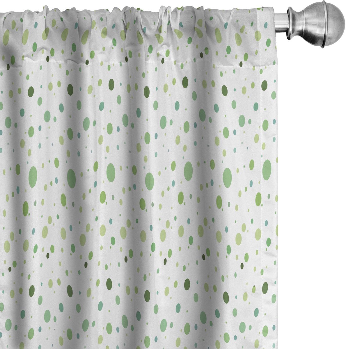 ABAKUHAUS Groene Gordijnen – 2x75x245 cm – Halfdonkerend