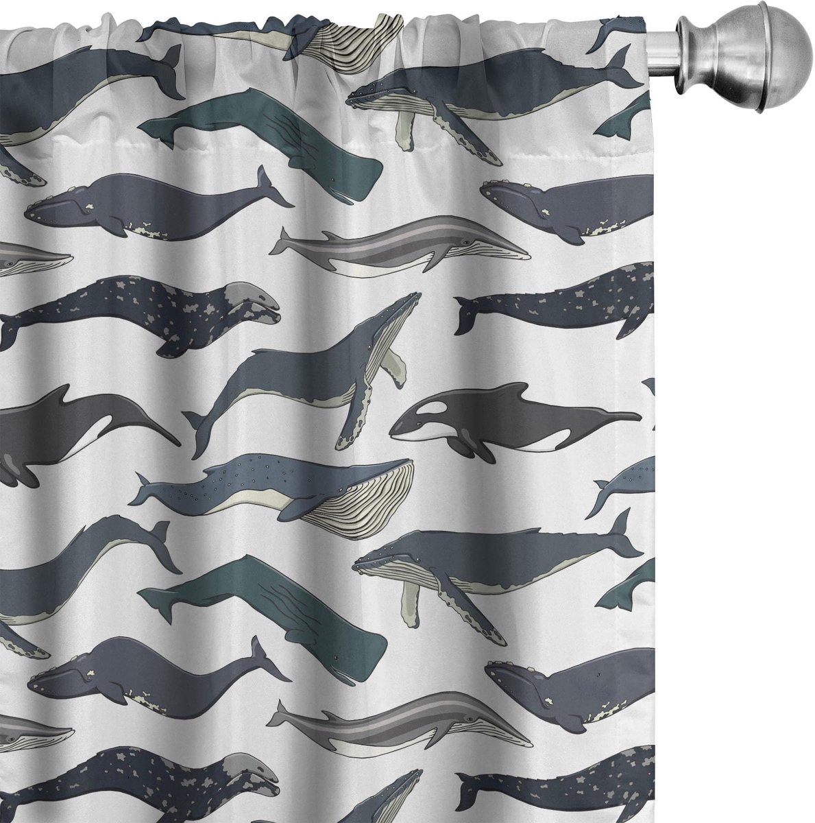 ABAKUHAUS Wal gordijnen – 2x75x245 cm – microvezel – halfdonker Blaugrau Lila Blau