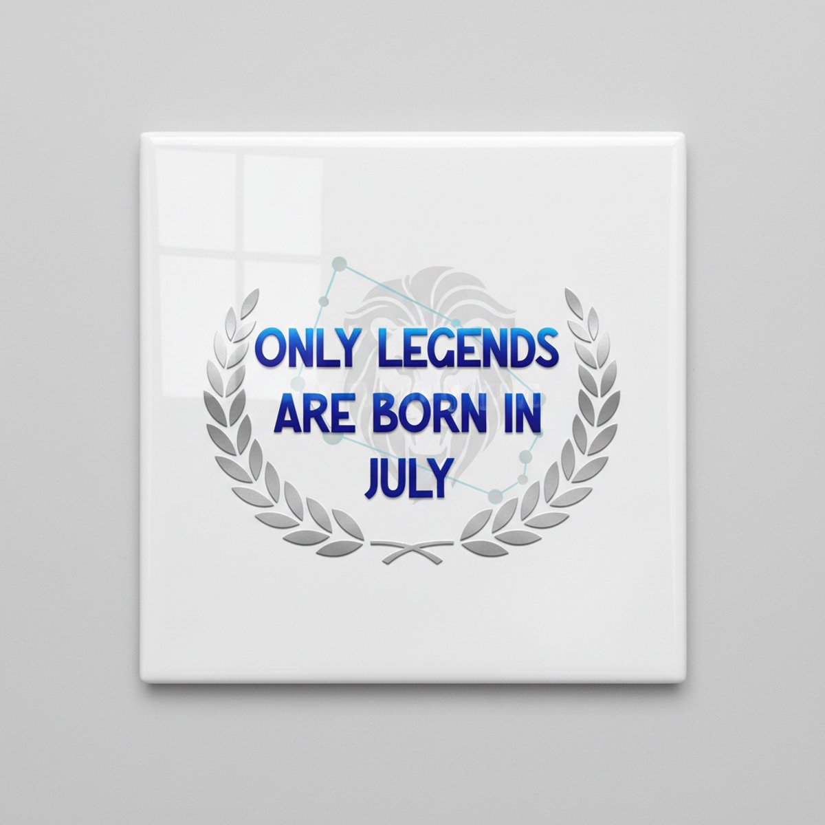 Nevolis “Only Legends Are Born in July” Verjaardagstegel – Uniek Sterrenbeeld Cadeau – Keramische Tegel 15×15 cm Multi Color
