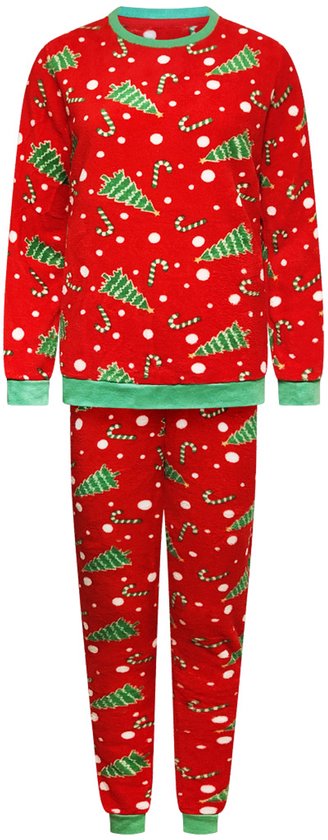 Kerst Lounge Set Rood - Unisex - Huispak Trainingspak Joggingpak - Kersttrui + Kerstbroek - Heren M & L - Dames L & XL - Pyjama Kerstpyjama