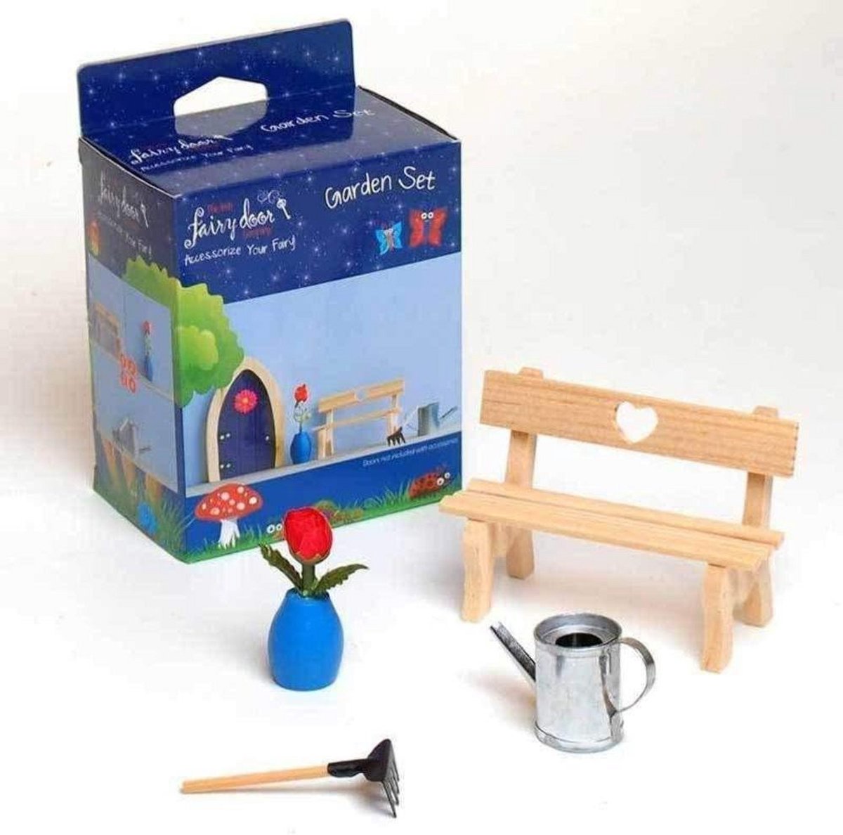 Betoverende Sprookjesdeur Tuinset met Bankje en Tuinaccessoires
