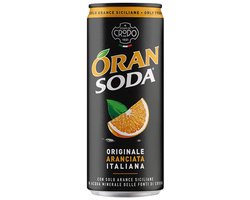 OranSoda L'Originale 33cl - Fonti di Crodo - Lemon Soda - Frisdrank - 24 stuks x 33cl