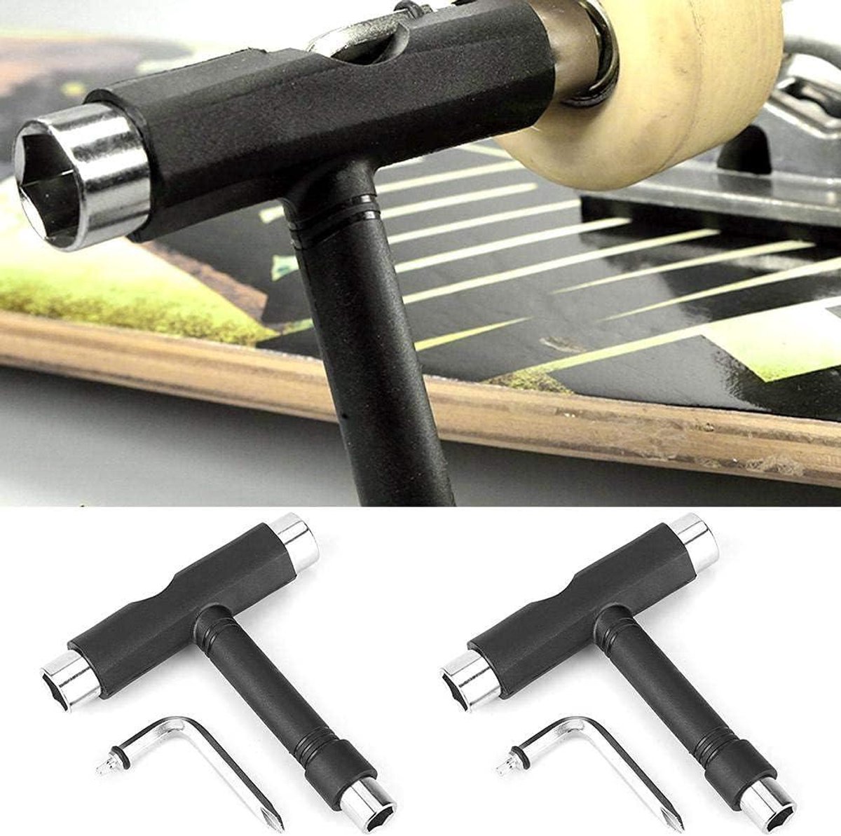 Cosensi Multifunctionele Skateboard Reparatiegereedschap Set met T-vorm Sleutels Any