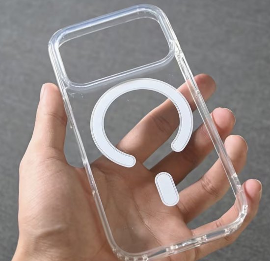 iPhone 17 Pro Transparant MagSafe Hoesje – Crystal Clear Shockproof Case – Ondersteunt Draadloos & MagSafe Opladen – Anti-Yellow Bescherming – Slank Premium Design