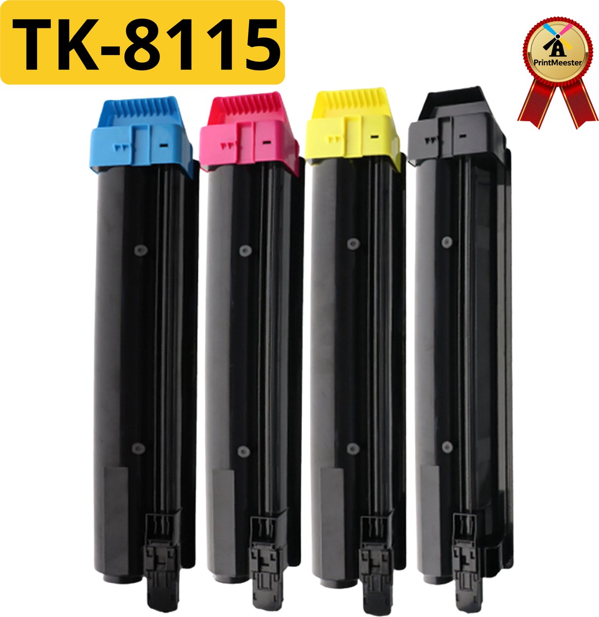 4-pack Compatibele Kyocera TK-8115 Toners – 12.000/6.000 pagina’s – Geschikt voor ECOSYS M8124 / M8130 – Zwart, Cyaan, Magenta, Geel