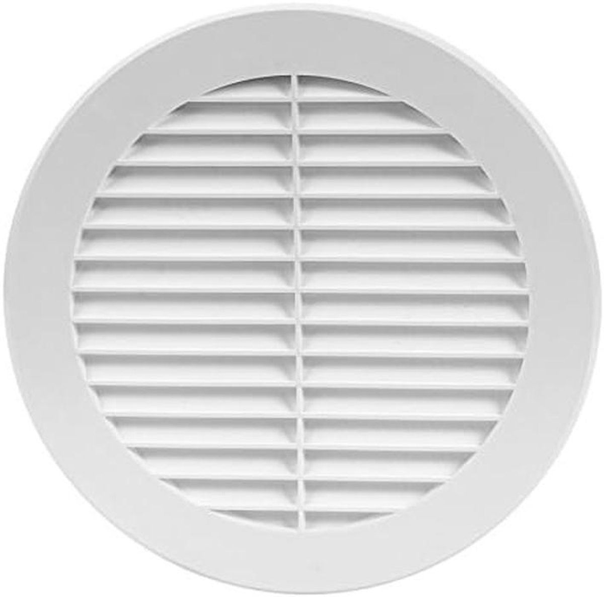 Ronde Ventilatiegrille Ø 150 mm Wit met Insectenhor voor Afzuiging en Toevoer