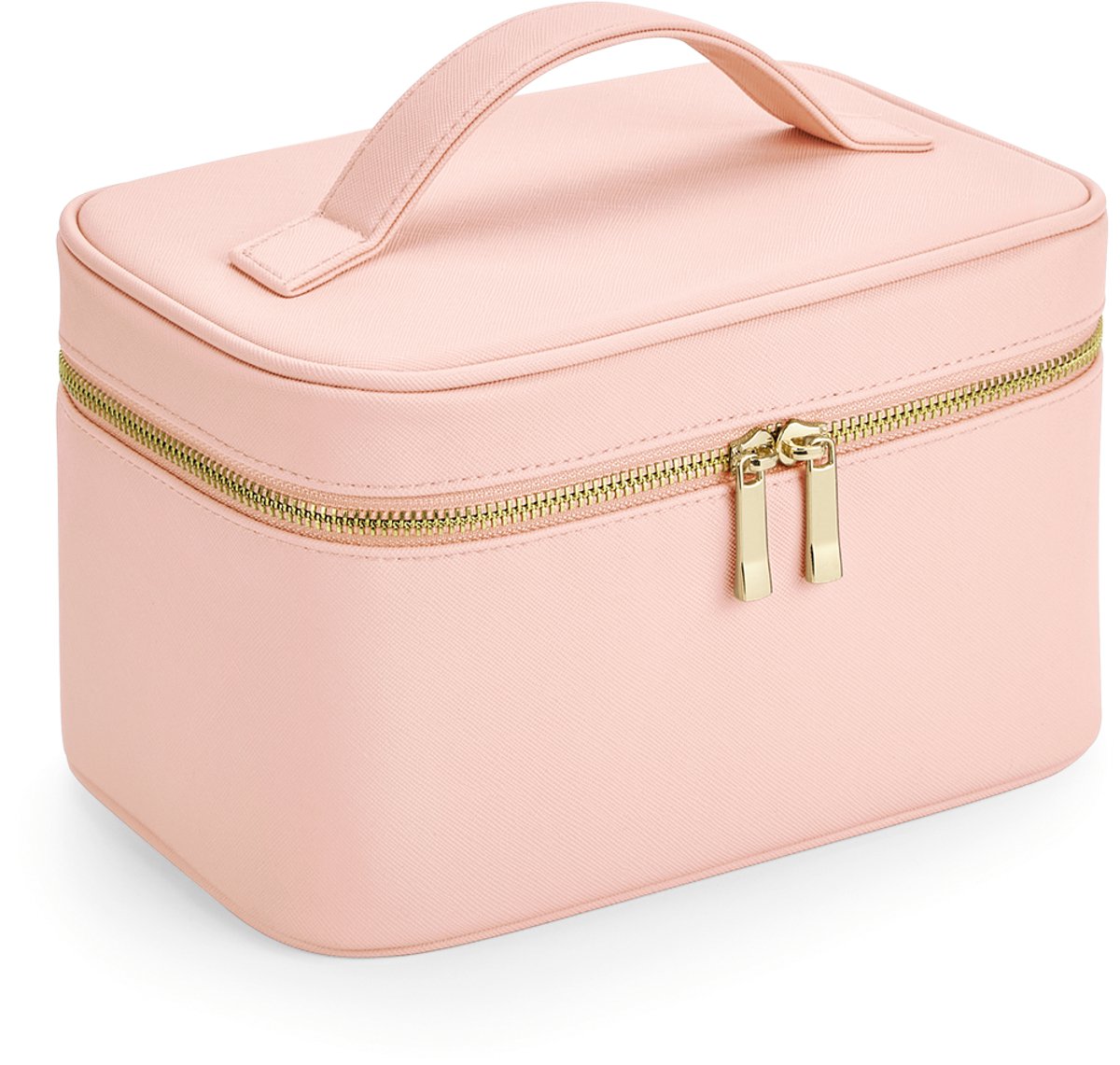 Make-up Case Collectie – Harde Make-up Tas – 4 Liter – Ritsvakken – Luxe PU Afwerking – Roze – 23×15×14 cm