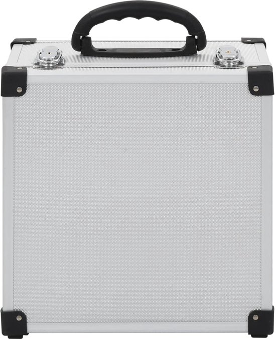 vidaXL Boîtier CD pour 40 CD aluminium ABS couleur argent