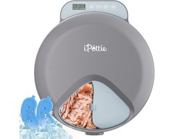Automatische voerbak voor 4 natte maaltijden met koeling en timer