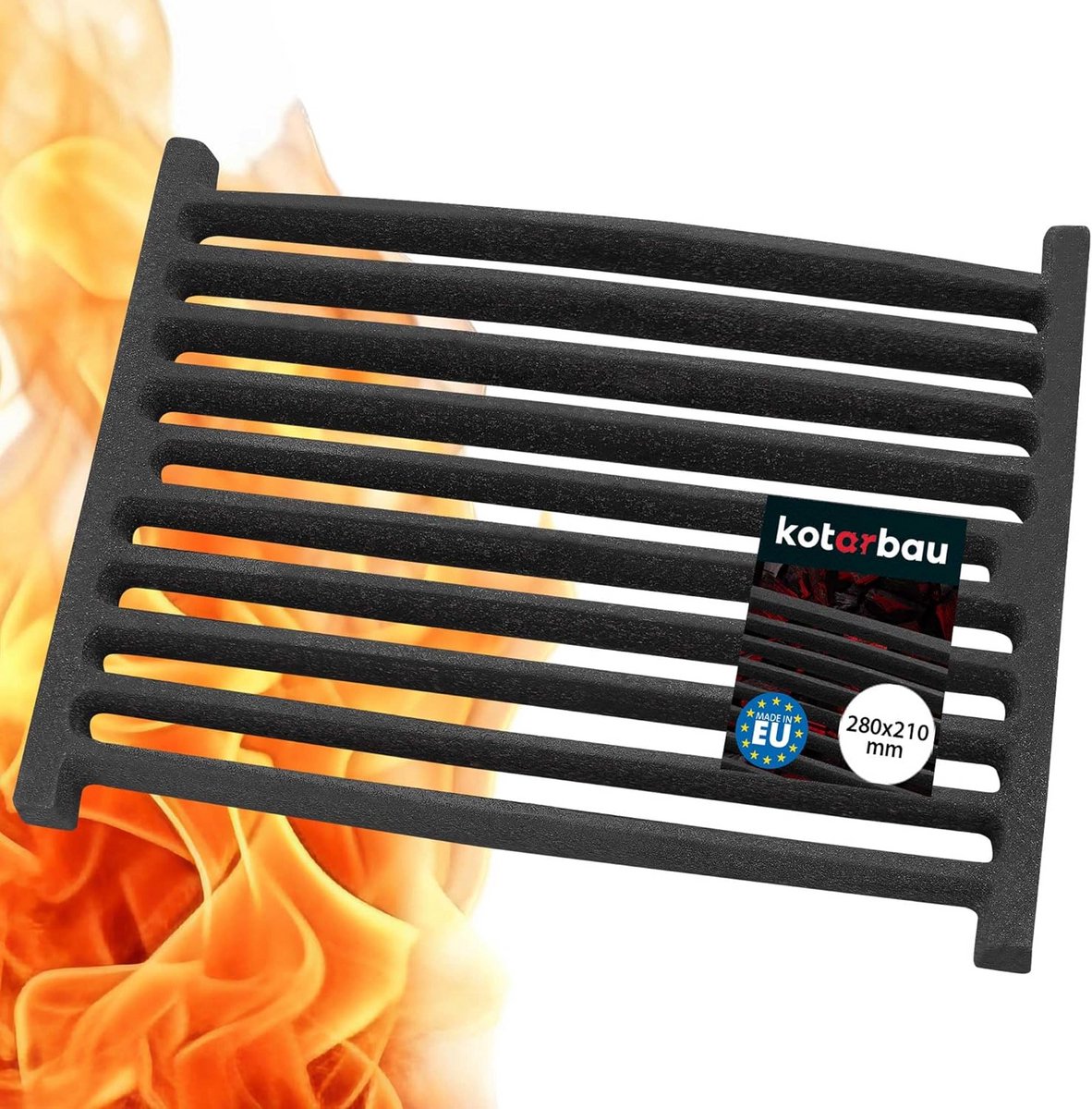 Gietijzeren Asrooster 28 x 21 cm voor Kachel, Oven of Grillhaard