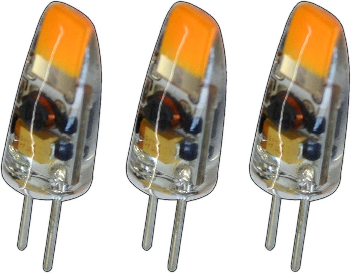 3-Pack G4 LED Lampjes 1,5W 12V Dimbaar Warmwit Siliconen | Ovenverlichting Vervanger